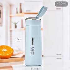 Motivational Gradient Water Bottle โ Leak-Proof with Time Markers & Strap
