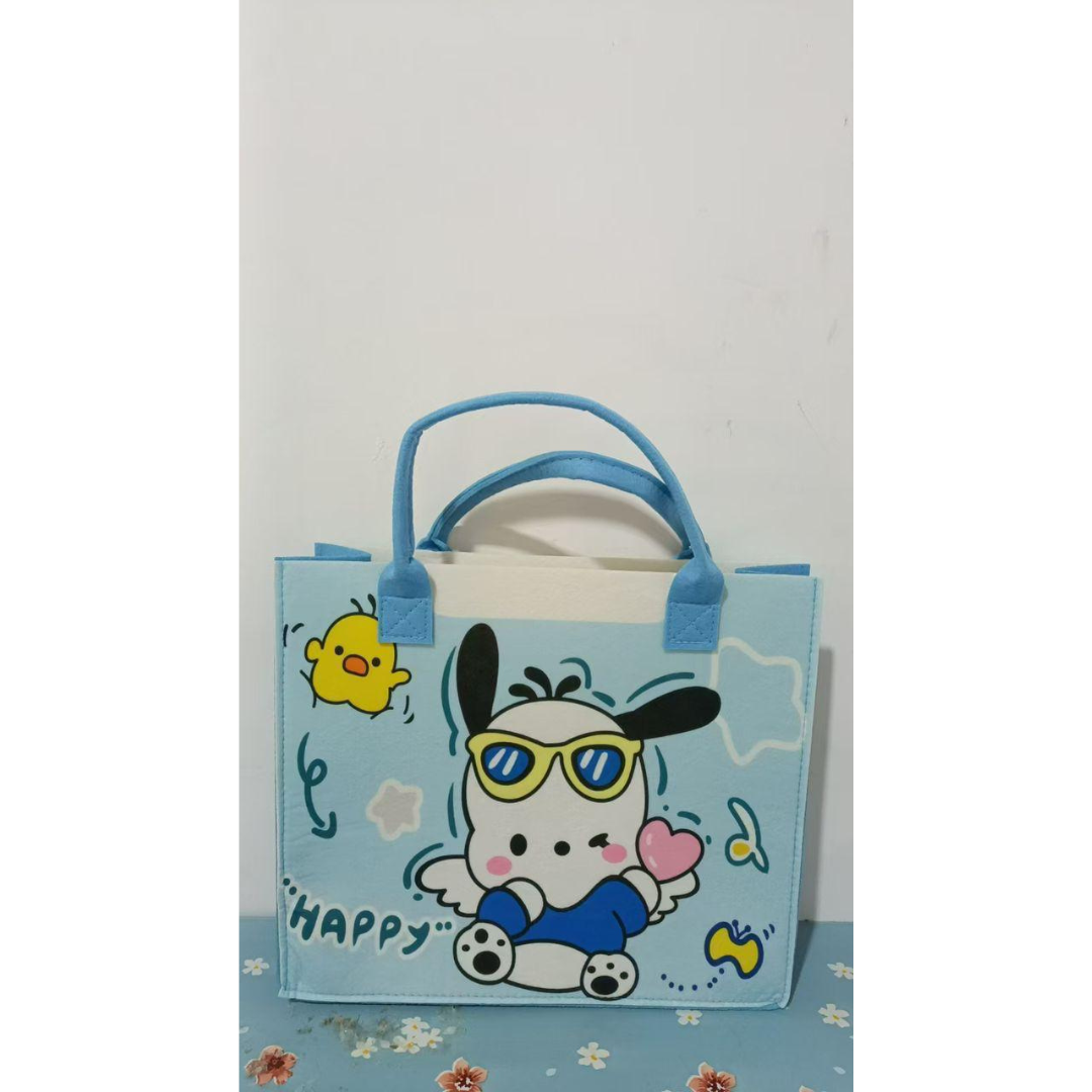 Premium Washable Bunny Tote Bag – Cute Cartoon Design for Kids & Teens