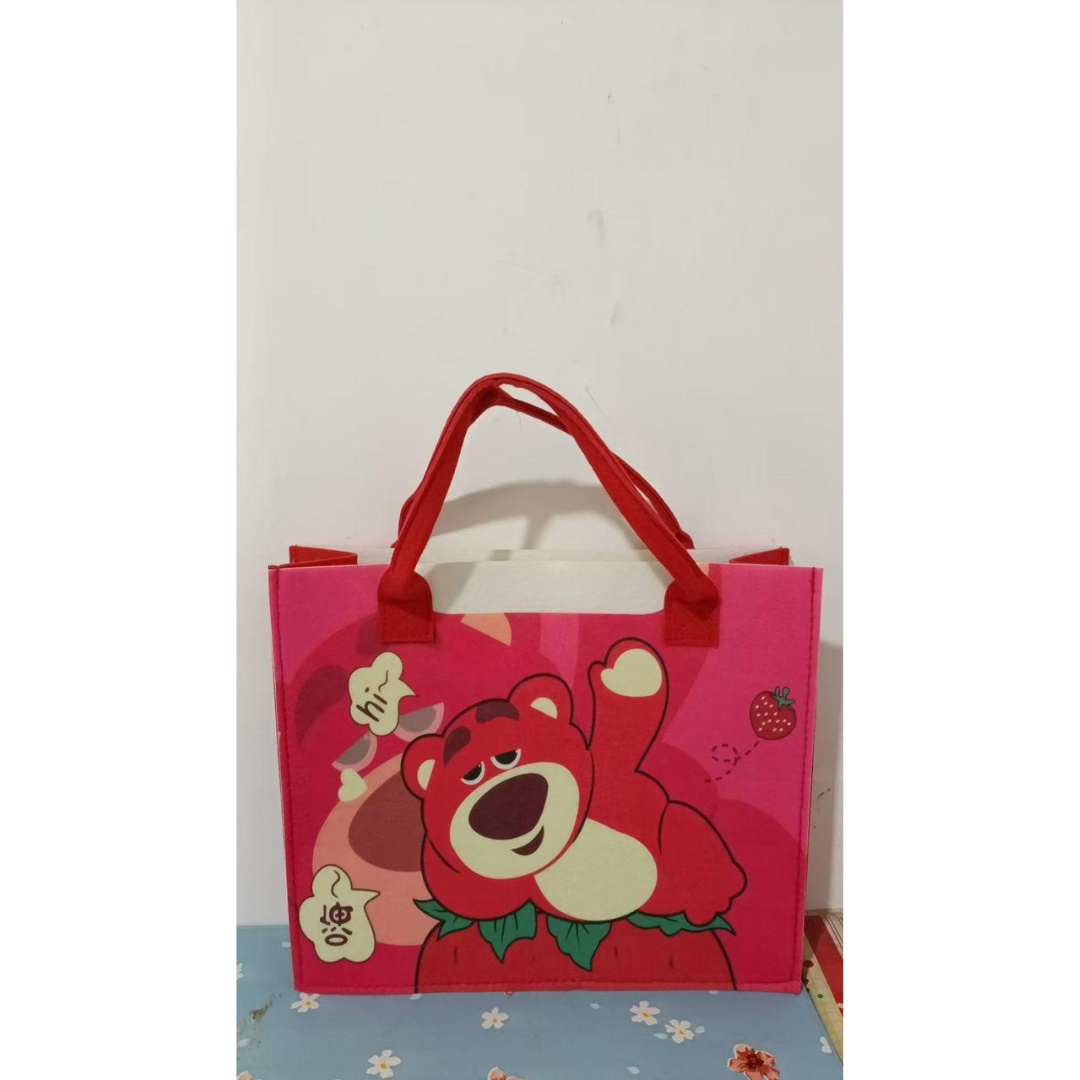 Premium Washable Bunny Tote Bag – Cute Cartoon Design for Kids & Teens