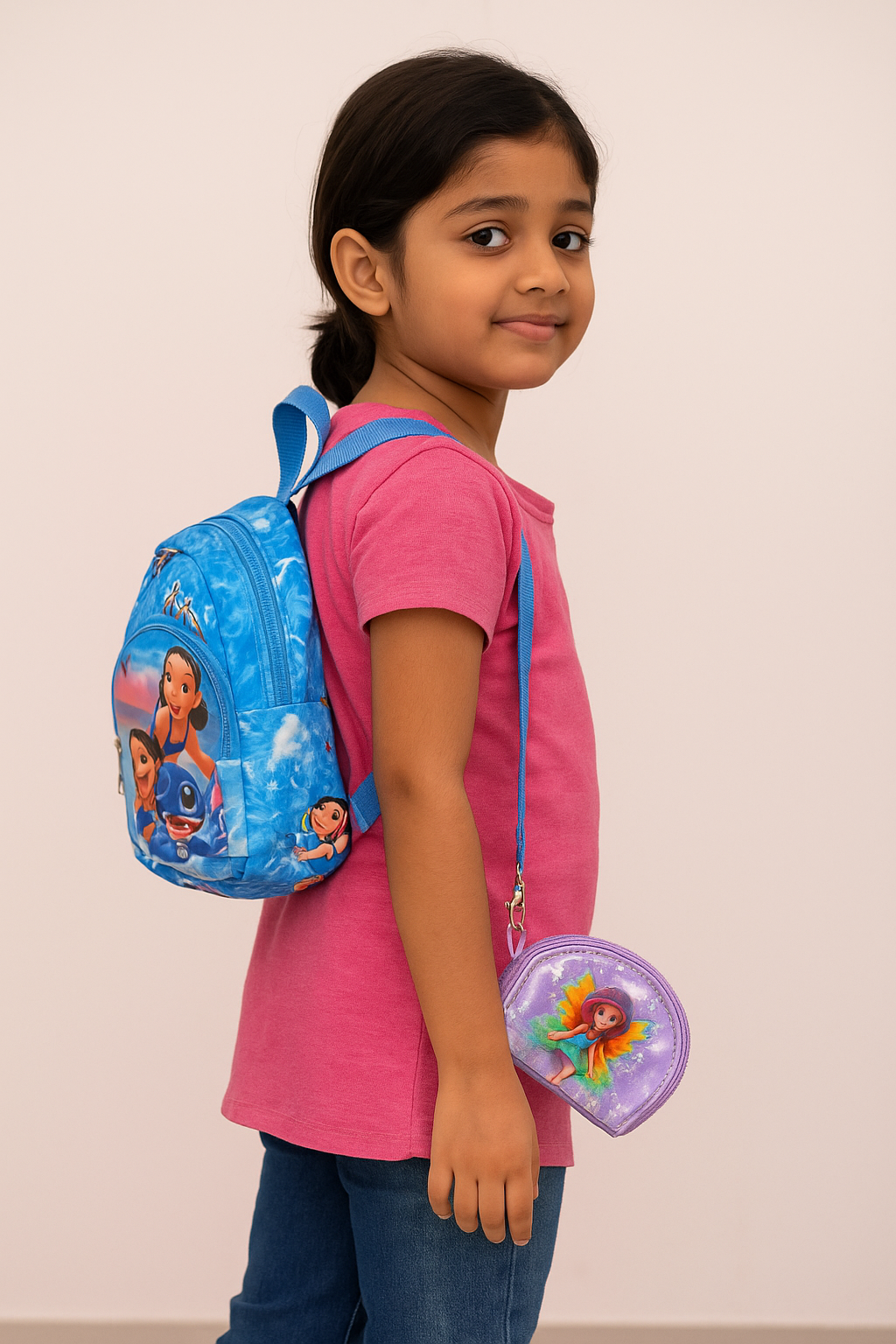 Unicorn Coin Pouch for Kids โ Pink Glitter Zip Wallet