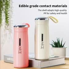 Motivational Gradient Water Bottle – Leak-Proof with Time Markers & Strap