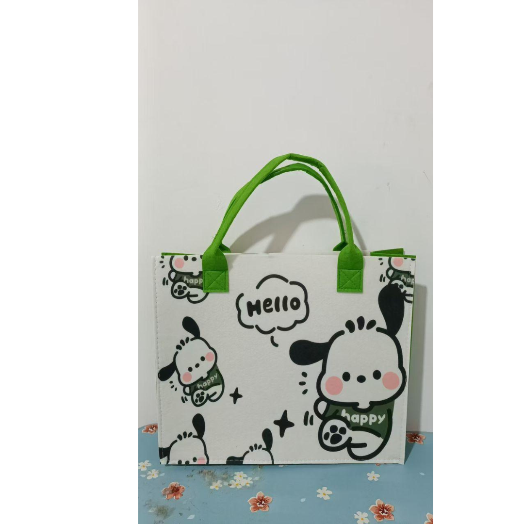 Premium Washable Bunny Tote Bag – Cute Cartoon Design for Kids & Teens
