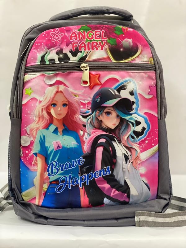 School Backpack for Boys and Girls Spider man Printed Waterproof Backpack Bag Ideal For Kids Bag UKG Nursery 1st Class School Bags 5-7 years 15 Inch