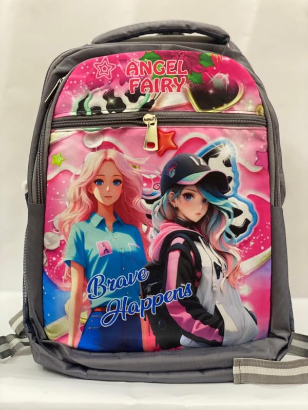 School Backpack for Boys and Girls Spider man Printed Waterproof Backpack Bag Ideal For Kids Bag UKG Nursery 1st Class School Bags 5-7 years 15 Inch