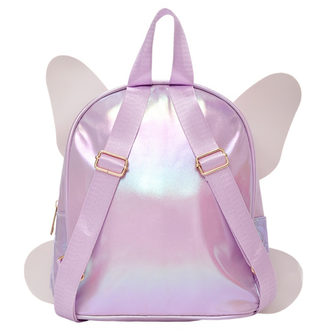 Holographic Butterfly Bunny Kids Backpack