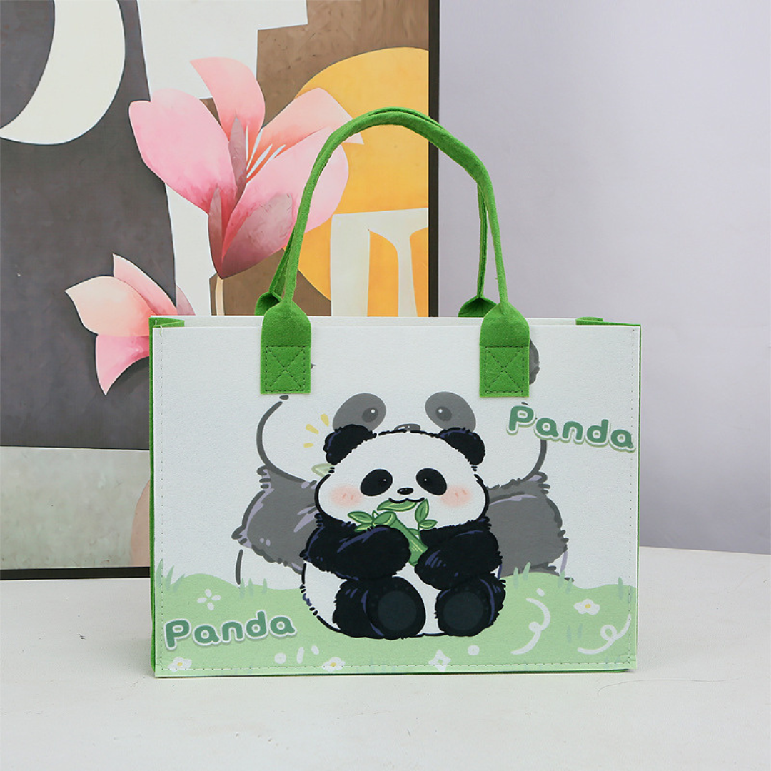 Premium Washable Bunny Tote Bag – Cute Cartoon Design for Kids & Teens