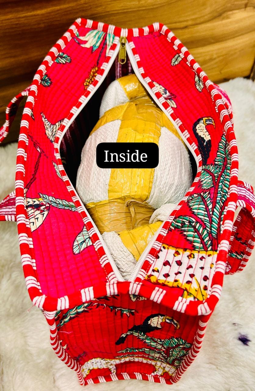 4-Piece  Travel Tote & Storage Bag Set – Tote with 3 Multipurpose Pouches | Durable & Water-Resistant