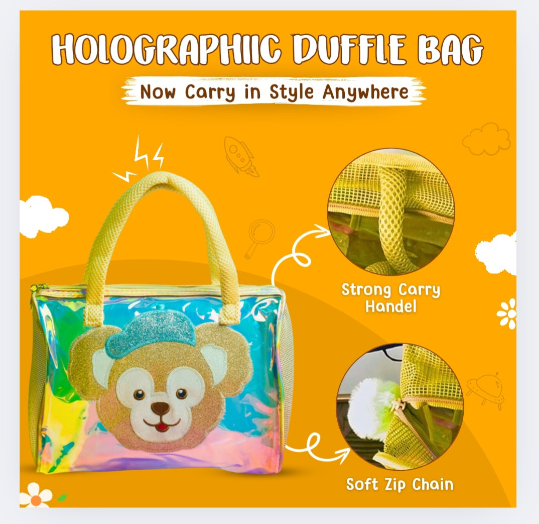 Unicorn 3-in-1 Pink Mesh Cosmetic Bag Set