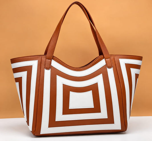 Beautiful Women's Geometric Shoulder Tote Bag