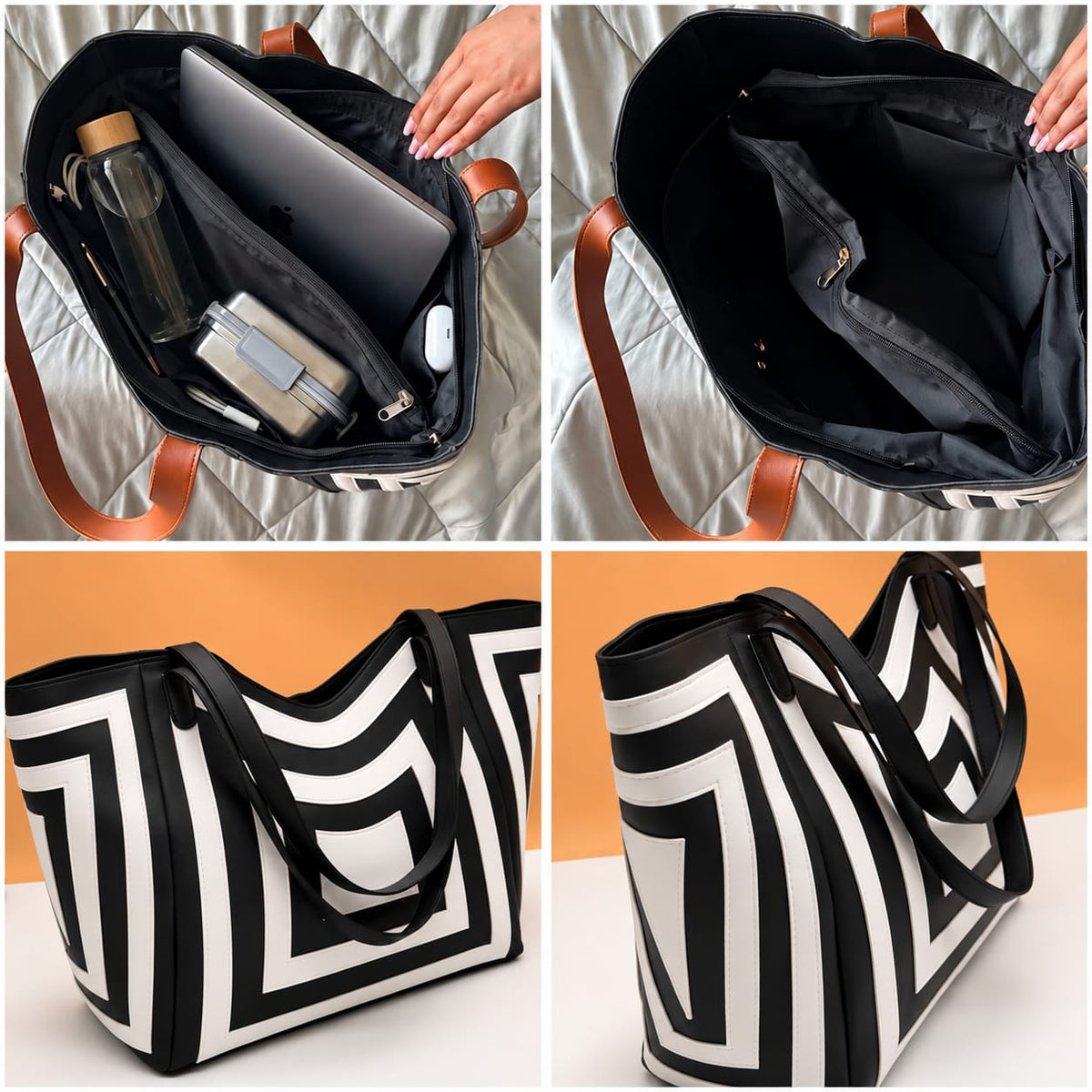 Beautiful Women's Geometric Shoulder Tote Bag